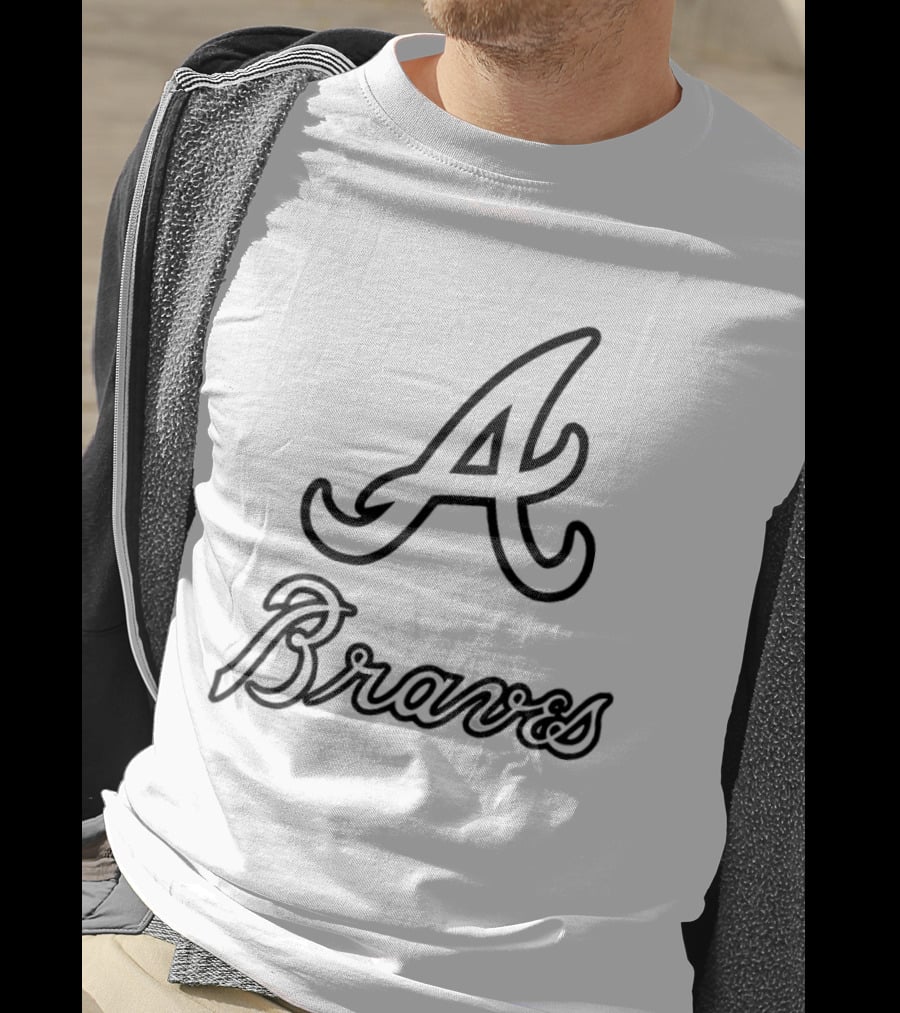 Chris Sale Wearing Atlanta Braves A Town Down Peace Up Two Sided T-Shirt