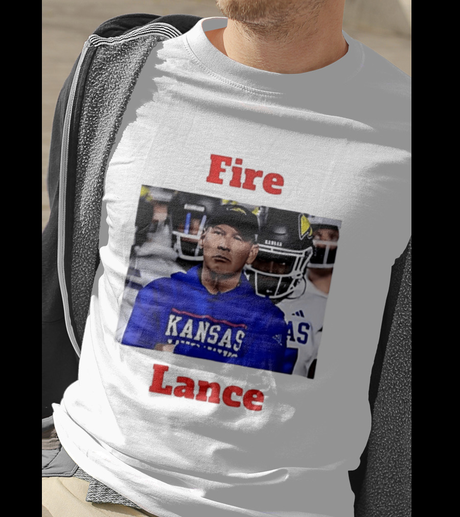 Fire Lance Kansas Jayhawks Football Coach Kansas T-Shirt