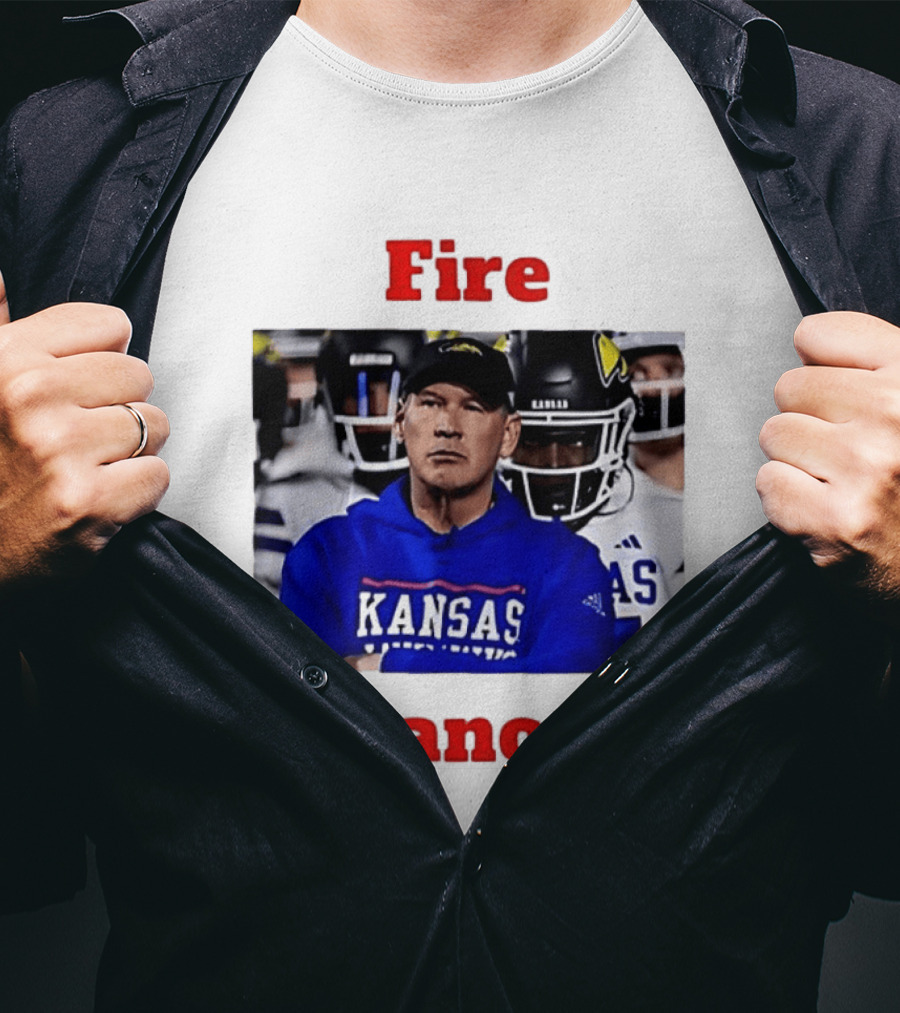 Fire Lance Kansas Jayhawks Football Coach Kansas T-Shirt