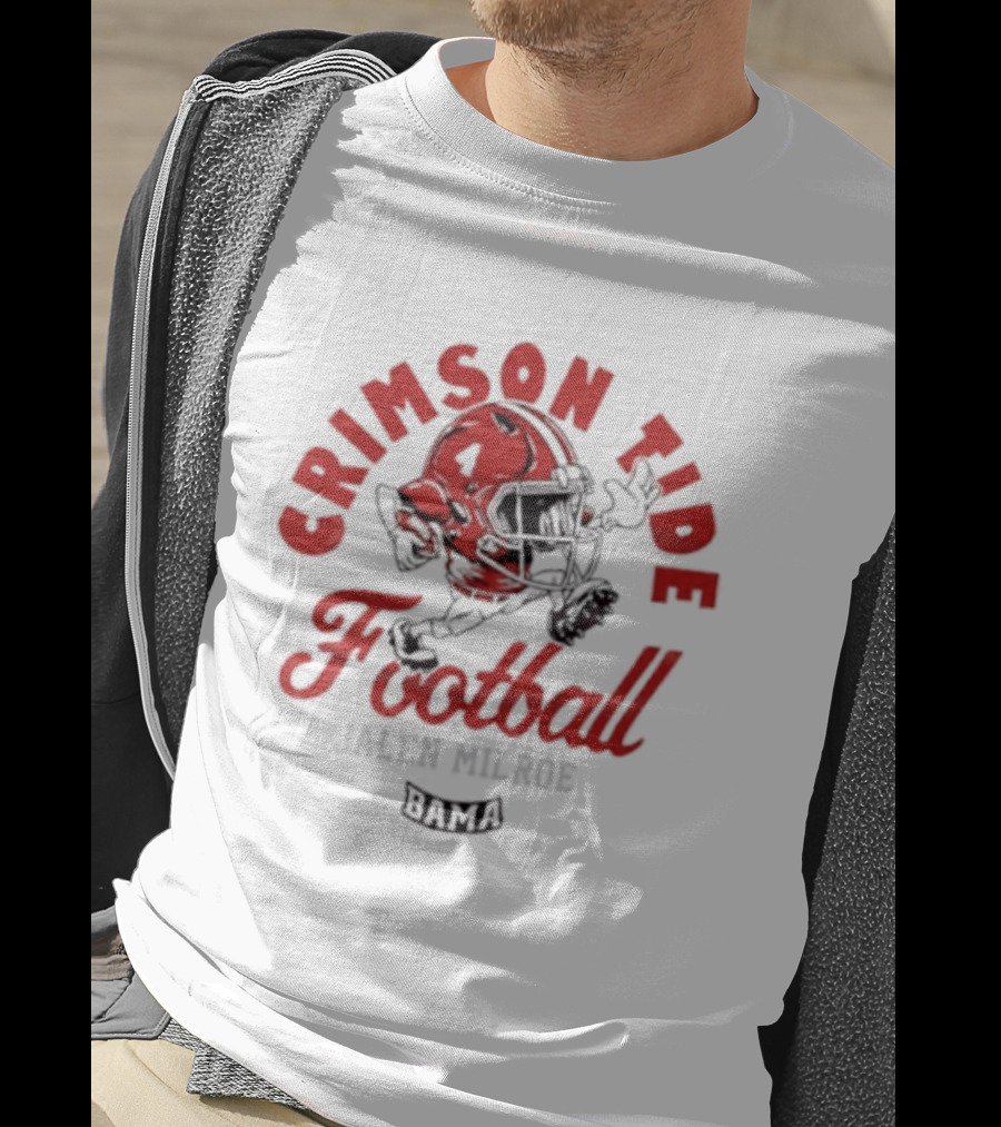 Crimson Tide Football Jalen Milroe Helmet T-Shirt