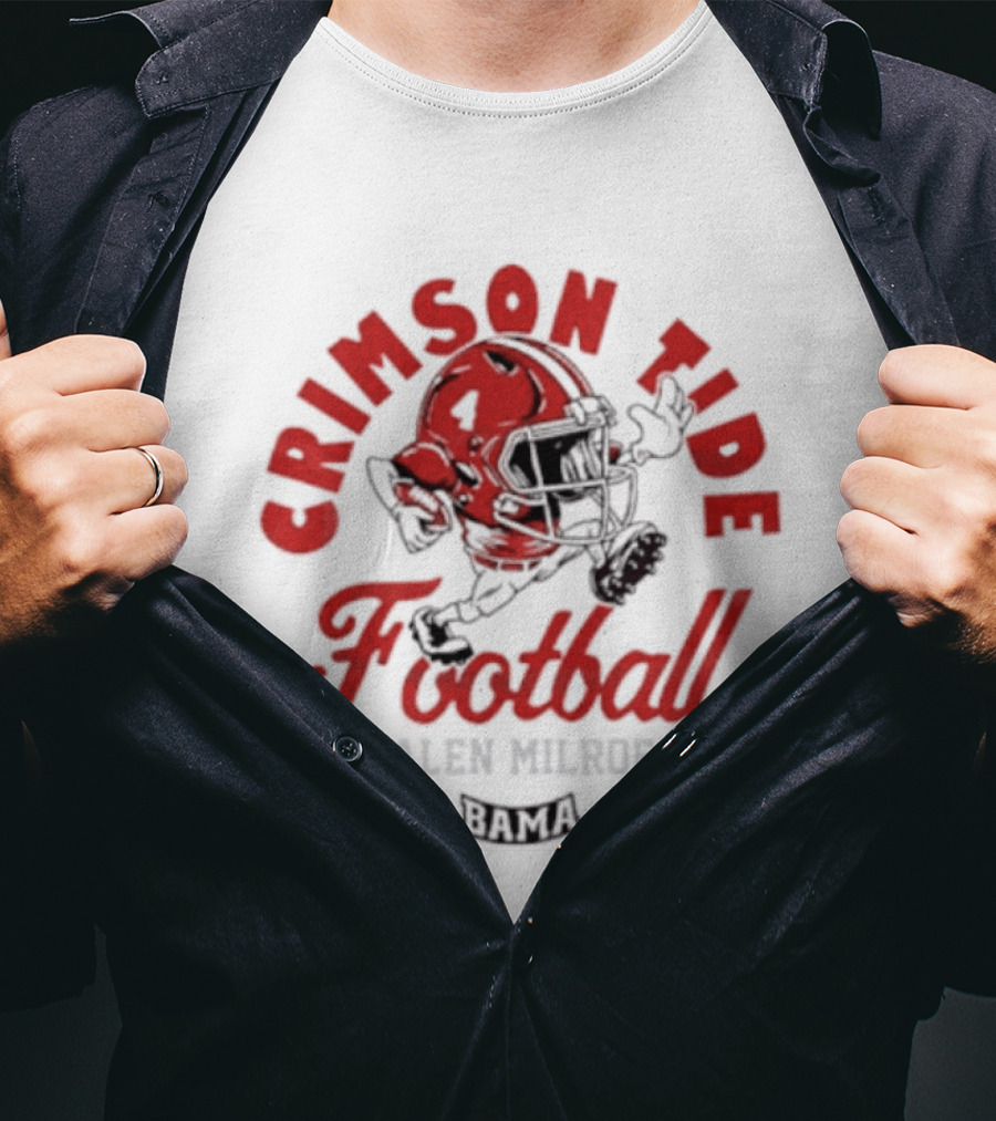 Crimson Tide Football Jalen Milroe Helmet T-Shirt