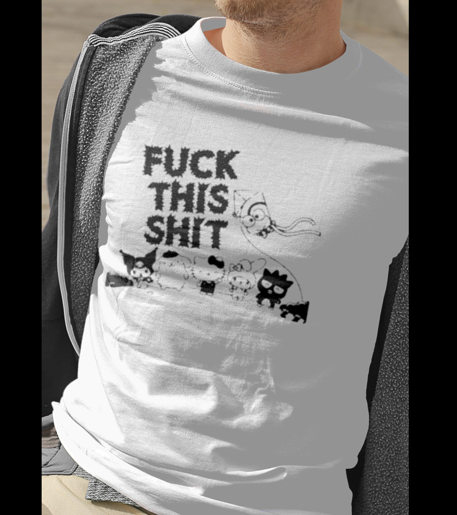 Sanrio Hello Kitty Characters 'Fuck This Shit' Cartoon T-Shirt