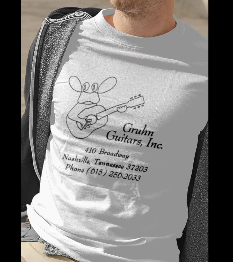 Gruhn Guitars Inc 410 Broadway Nashville Tennessee 37203 Phone 615 256 2033 T-Shirt
