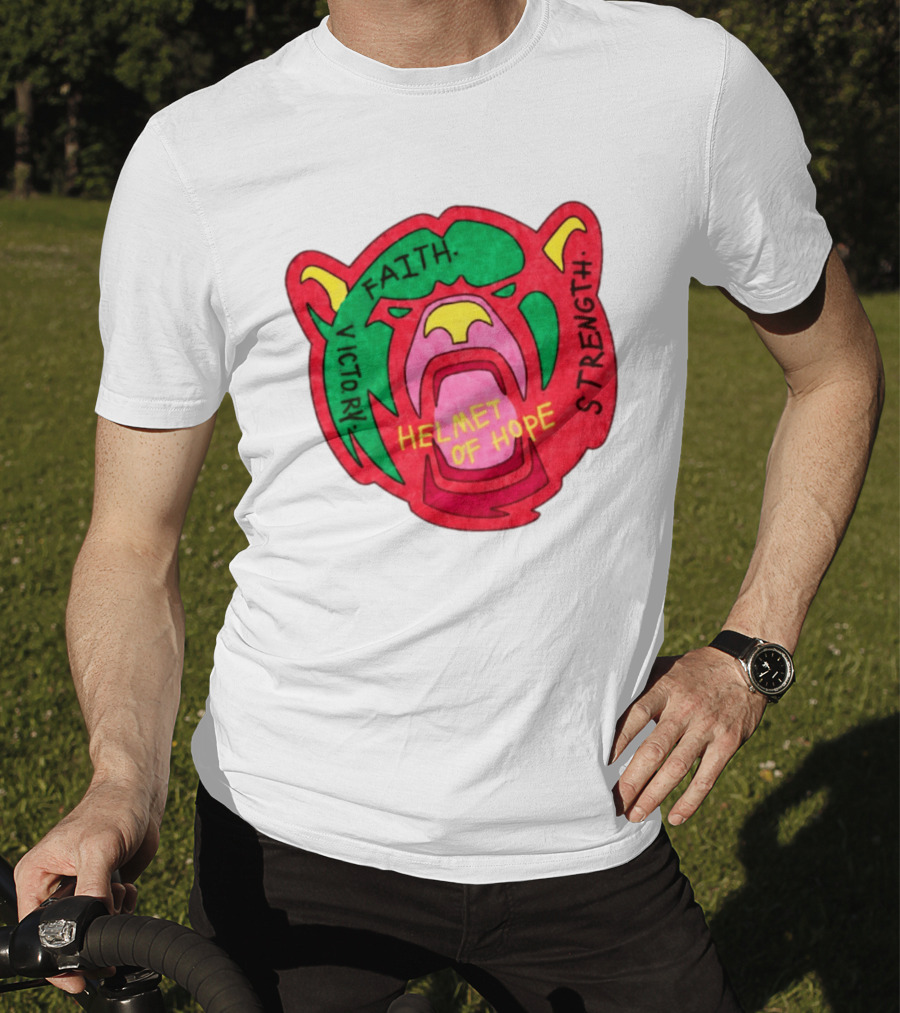 Helmet Of Hope Faith Victory Strength Baylor Football Bear T-Shirt