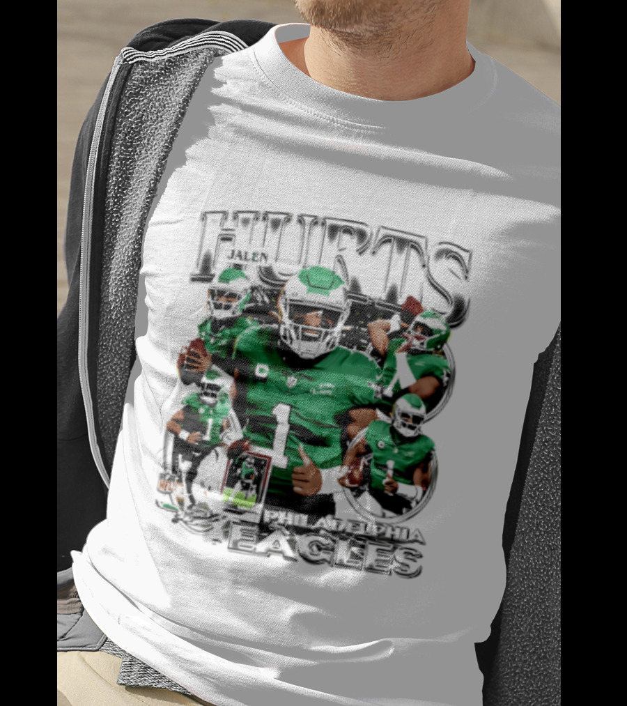 Jalen Hurts Philadelphia Eagles 2026 Hurts Player Collage T-Shirt