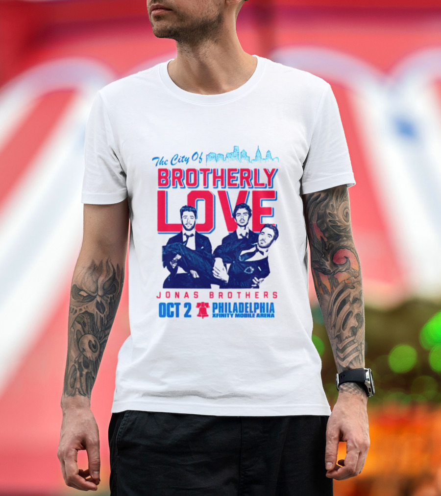 Jonas Brothers The City Of Brotherly Love Philadelphia Oct 7 Xfinity Live Arena T-Shirt