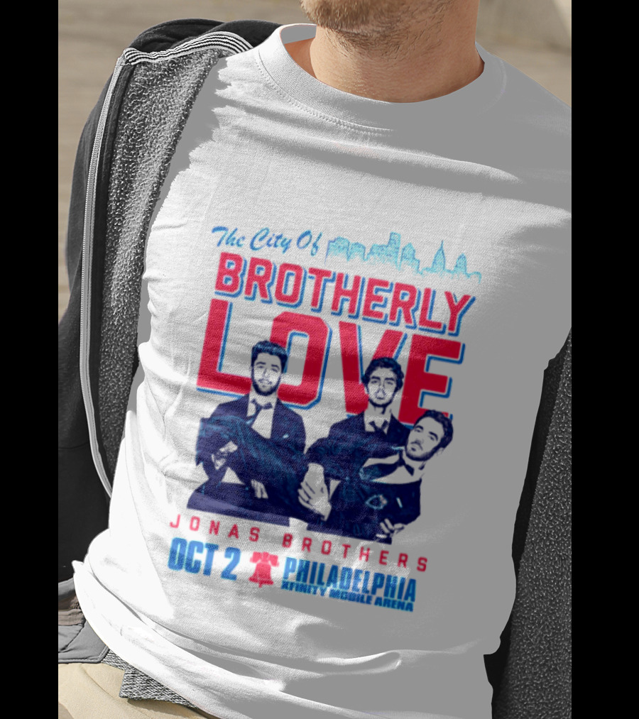 Jonas Brothers The City Of Brotherly Love Philadelphia Oct 7 Xfinity Live Arena T-Shirt