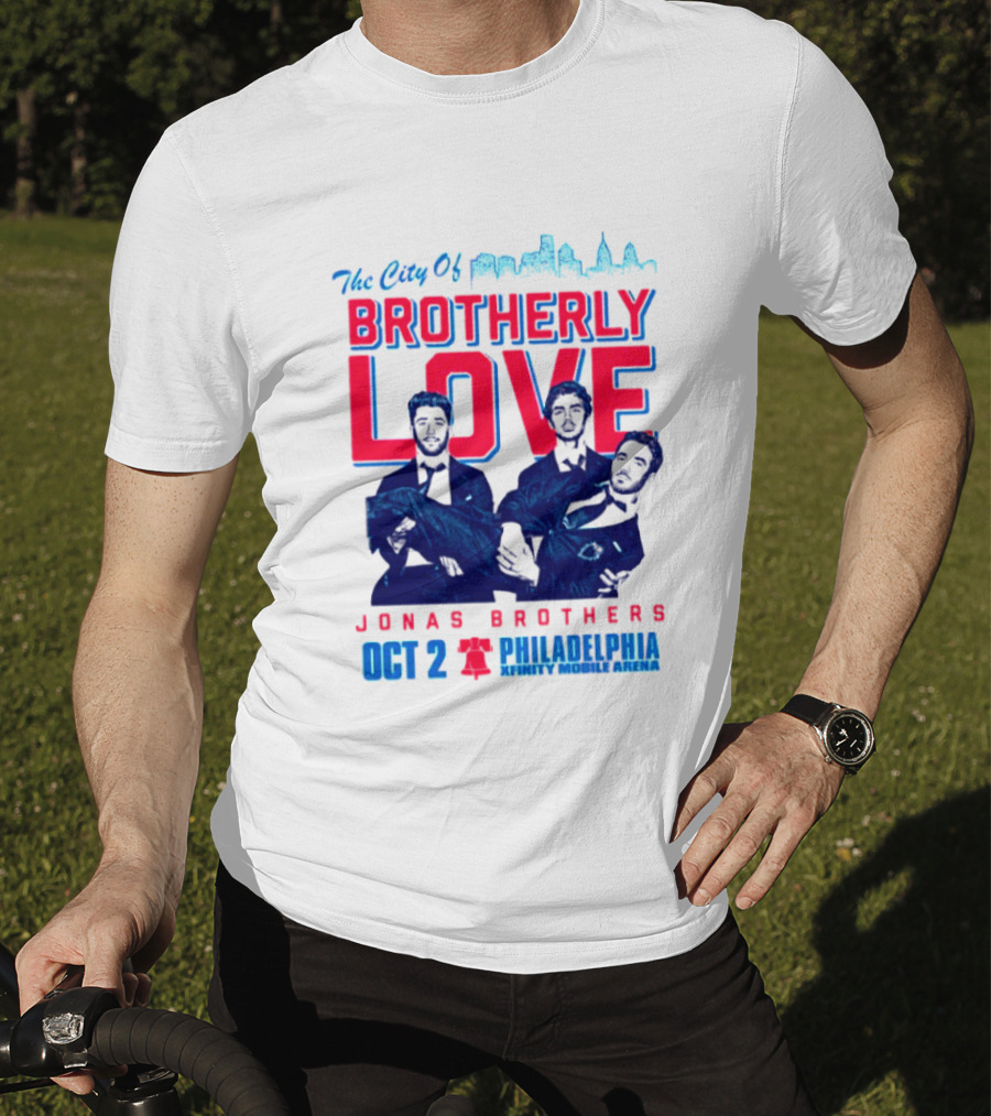 Jonas Brothers The City Of Brotherly Love Philadelphia Oct 7 Xfinity Live Arena T-Shirt