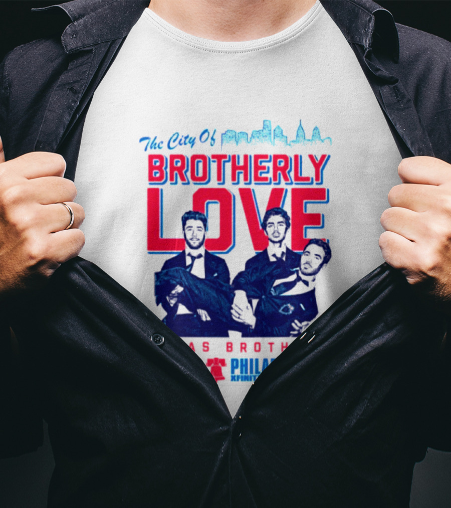Jonas Brothers The City Of Brotherly Love Philadelphia Oct 7 Xfinity Live Arena T-Shirt