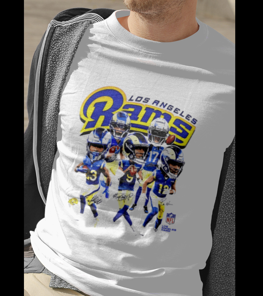 Los Angeles Rams 2026 Big Head NFL Players Collection T-Shirt