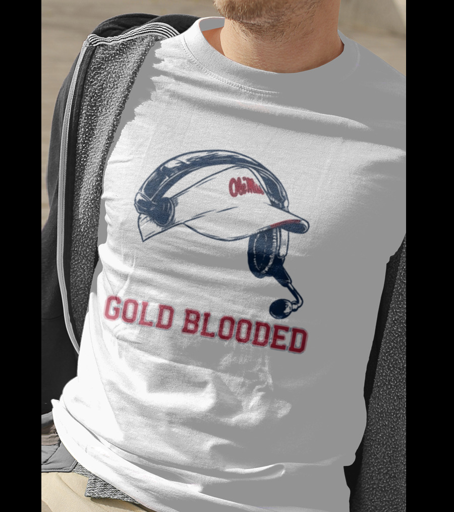 Ole Miss Head Coach Visor Gold Blooded T-Shirt