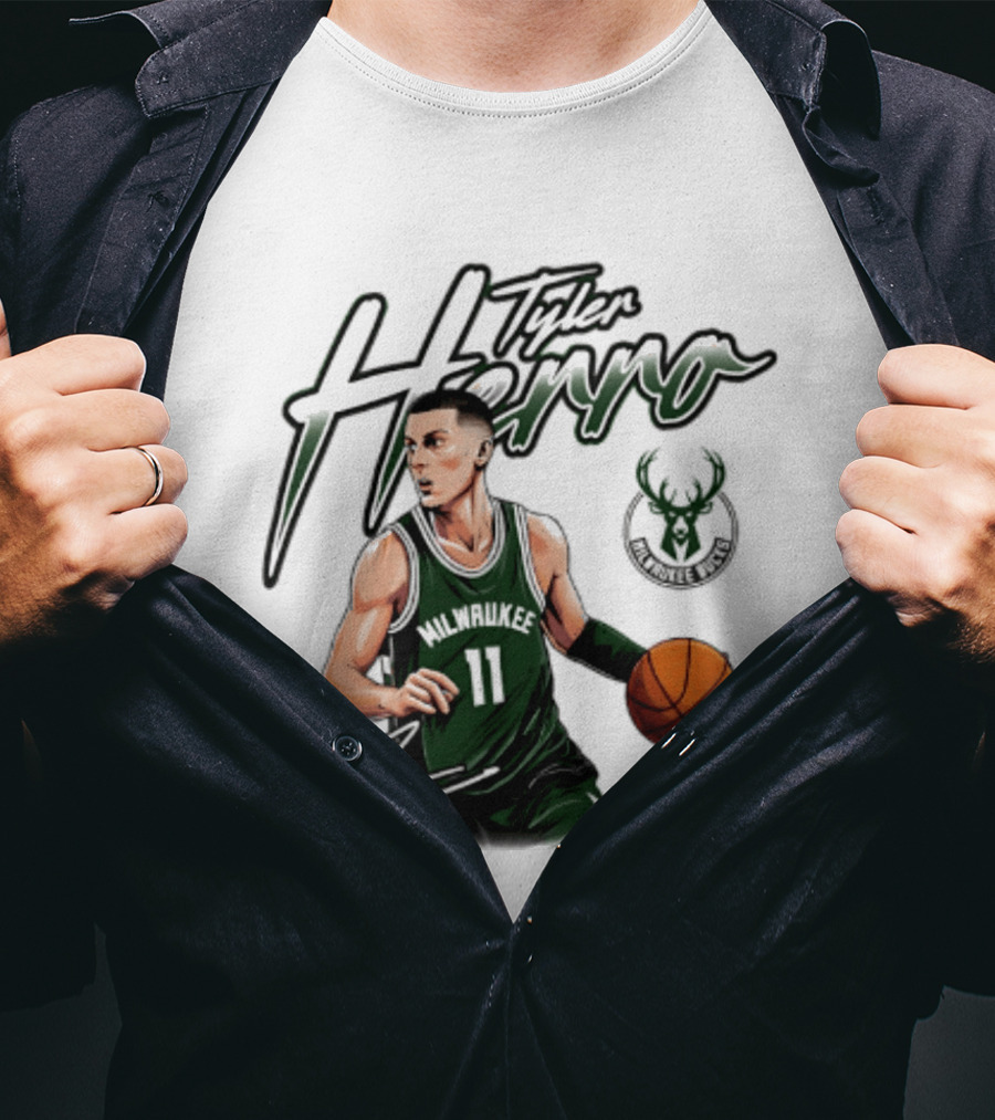Tyler Herro Milwaukee Bucks Number 11 Basketball Player T-Shirt