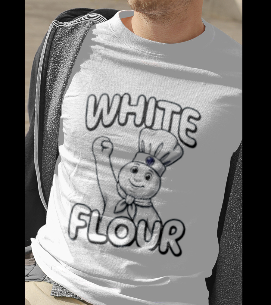 Pillsbury Doughboy White Flour Cartoon T-Shirt