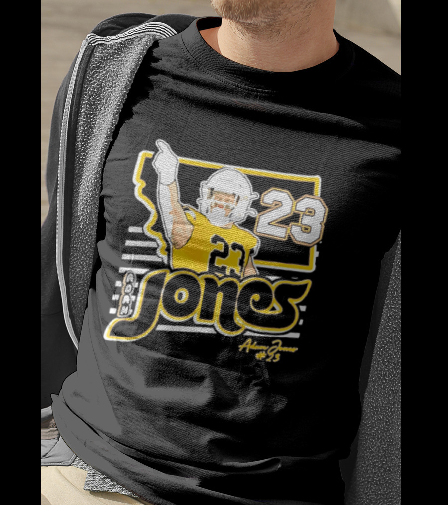 Adam Jones Montana State Bobcats Player 2026 Caricature T-Shirt
