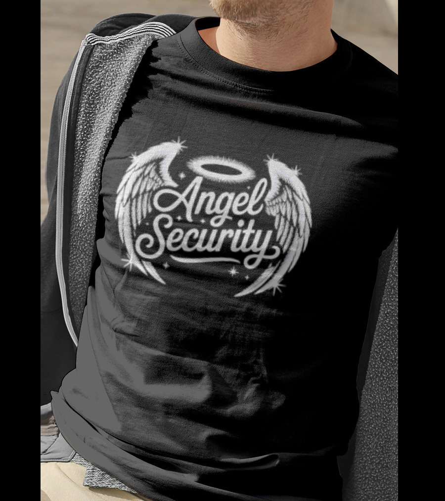 Angel Security Wings And Halo Guardian T-Shirt