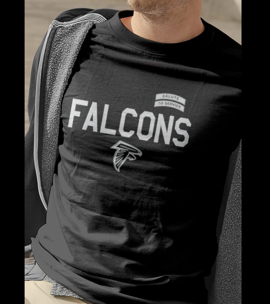 Atlanta Falcons 2026 Salute To Service FALCONS Military T-Shirt