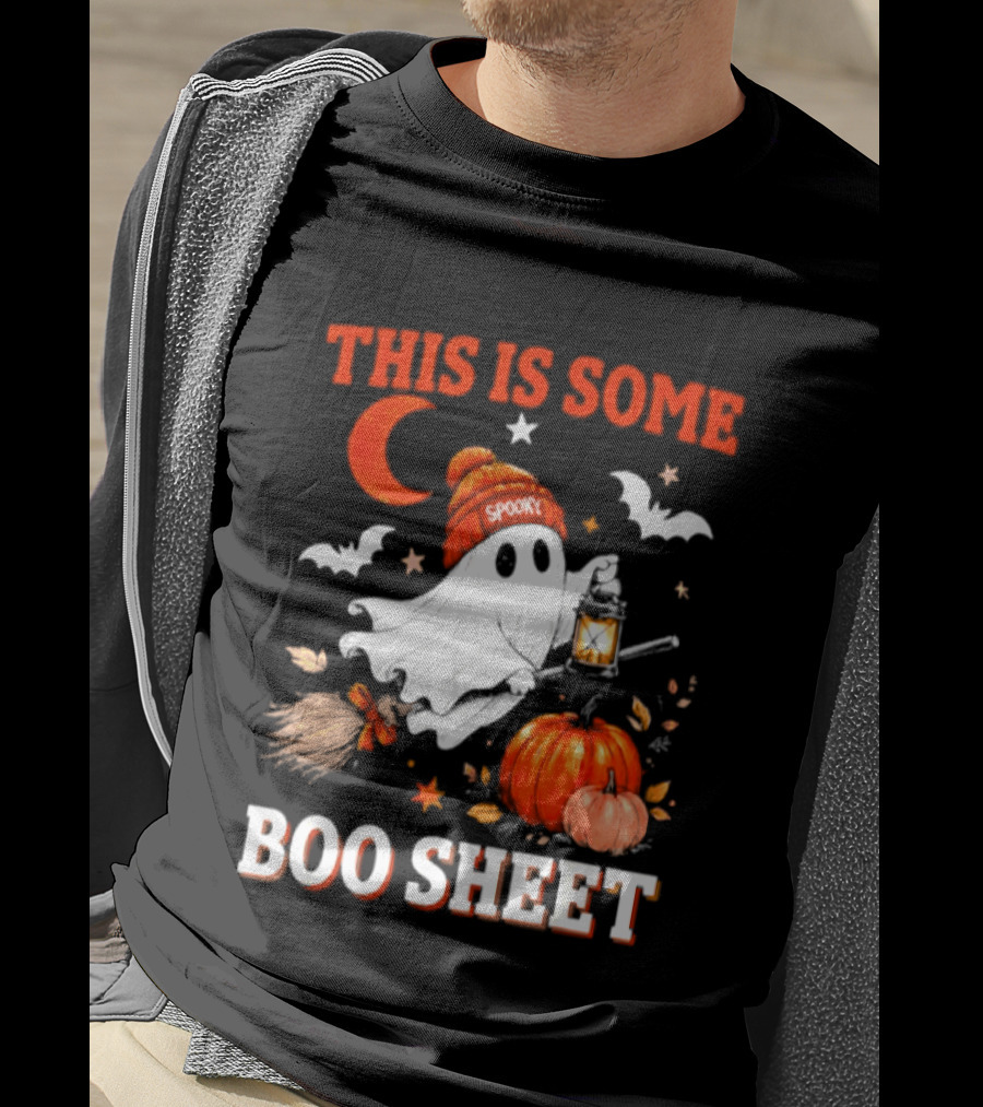 This Is Some Boo Sheet Spooky Ghost Lantern Pumpkin Halloween T-Shirt