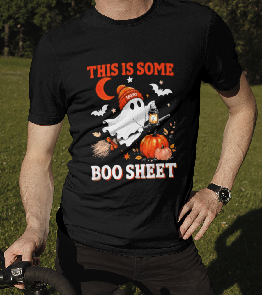 This Is Some Boo Sheet Spooky Ghost Lantern Pumpkin Halloween T-Shirt