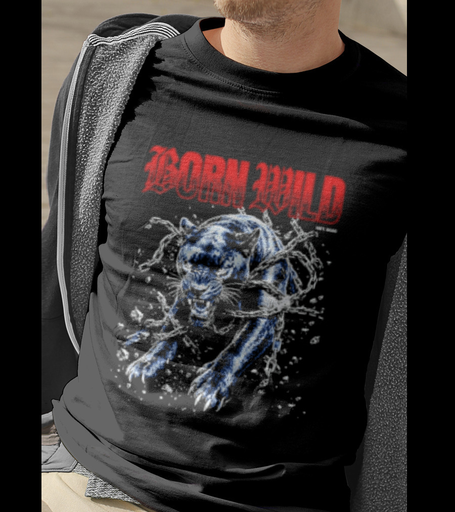 Born Wild Panther Urban Streetwear Athletic Supply T-Shirt