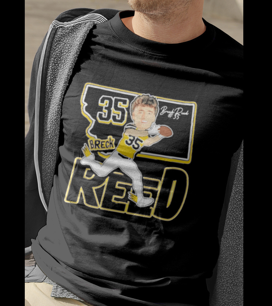 35 Breck Reed Montana State Bobcats Player Caricature 2026 T-Shirt