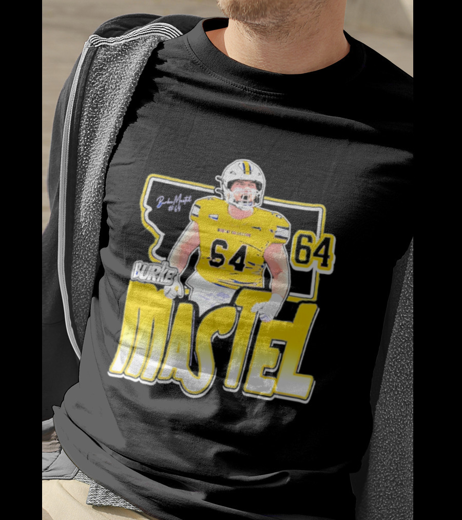 Burke Mastel 2026 Montana State Bobcats Player 64 Caricature T-Shirt