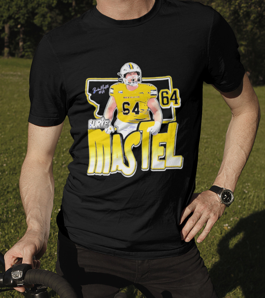 Burke Mastel 2026 Montana State Bobcats Player 64 Caricature T-Shirt