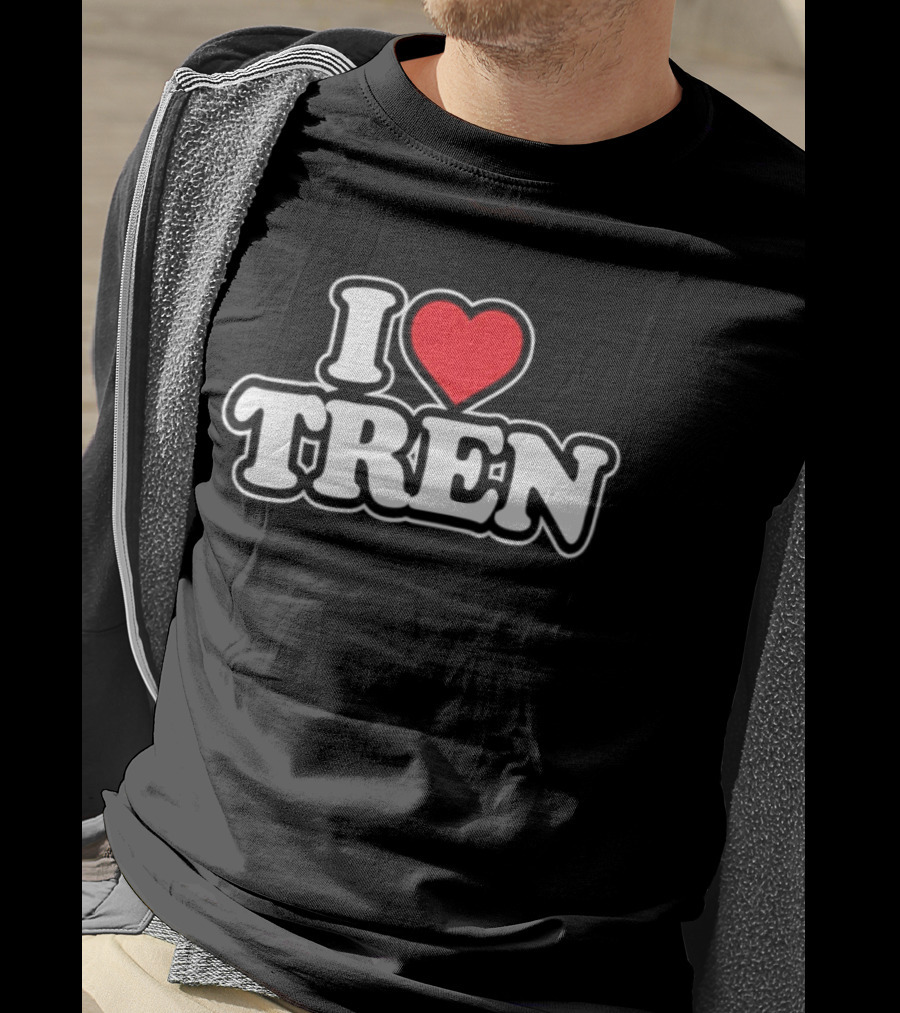I Love Tren Bodybuilding Gym Fitness Workout Motivation T-Shirt