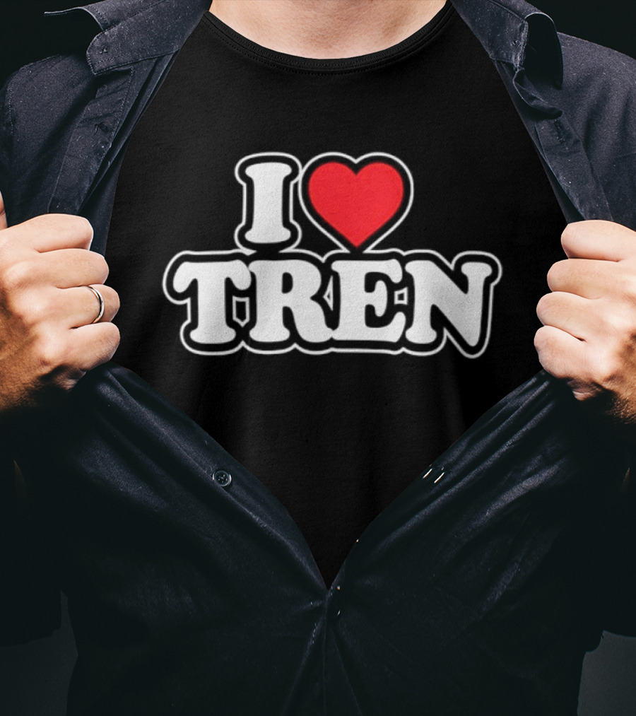 I Love Tren Bodybuilding Gym Fitness Workout Motivation T-Shirt