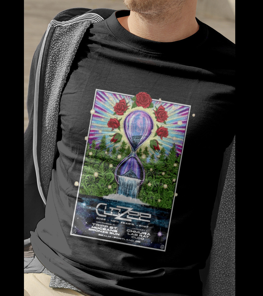 CloZee New Year's Eve 2026 2027 Portland Oregon Realm Event Featuring Trip St MZG Enzi Chad Chmura Labrat Supertask Comisar T-Shirt