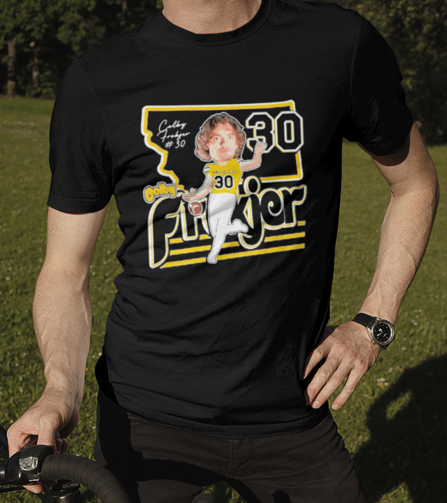 Colby Frokjer Montana State Bobcats 30 Player Caricature 2026 T-Shirt