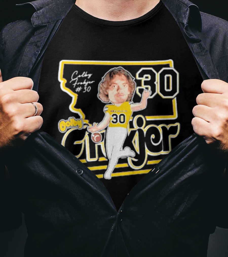 Colby Frokjer Montana State Bobcats 30 Player Caricature 2026 T-Shirt