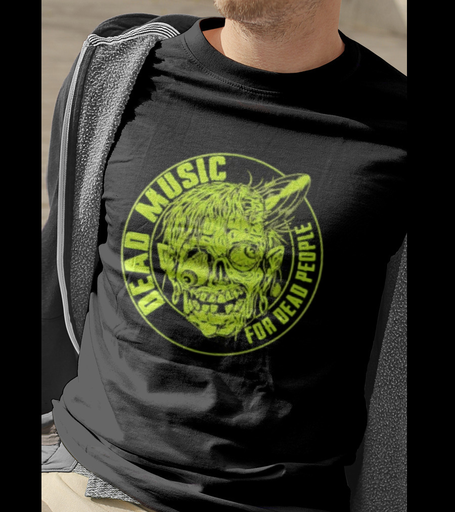 Zombie Vinyl Record Dead Music For Dead People T-Shirt