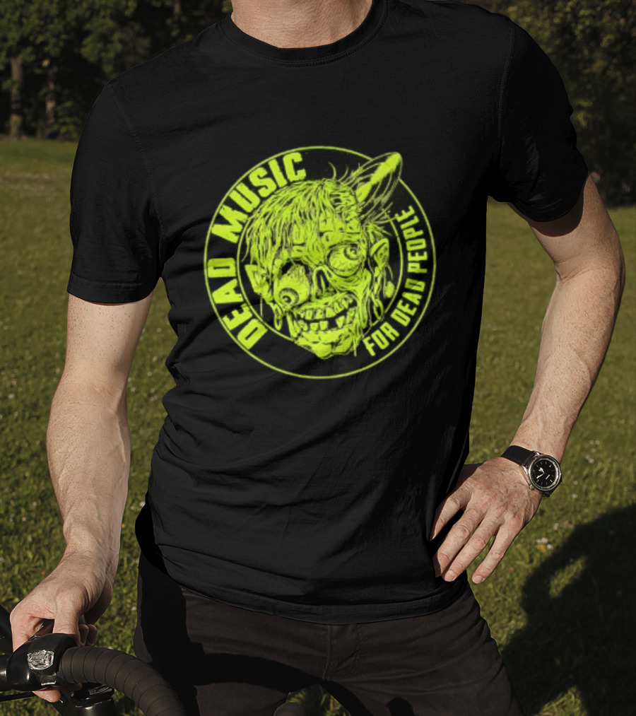 Zombie Vinyl Record Dead Music For Dead People T-Shirt