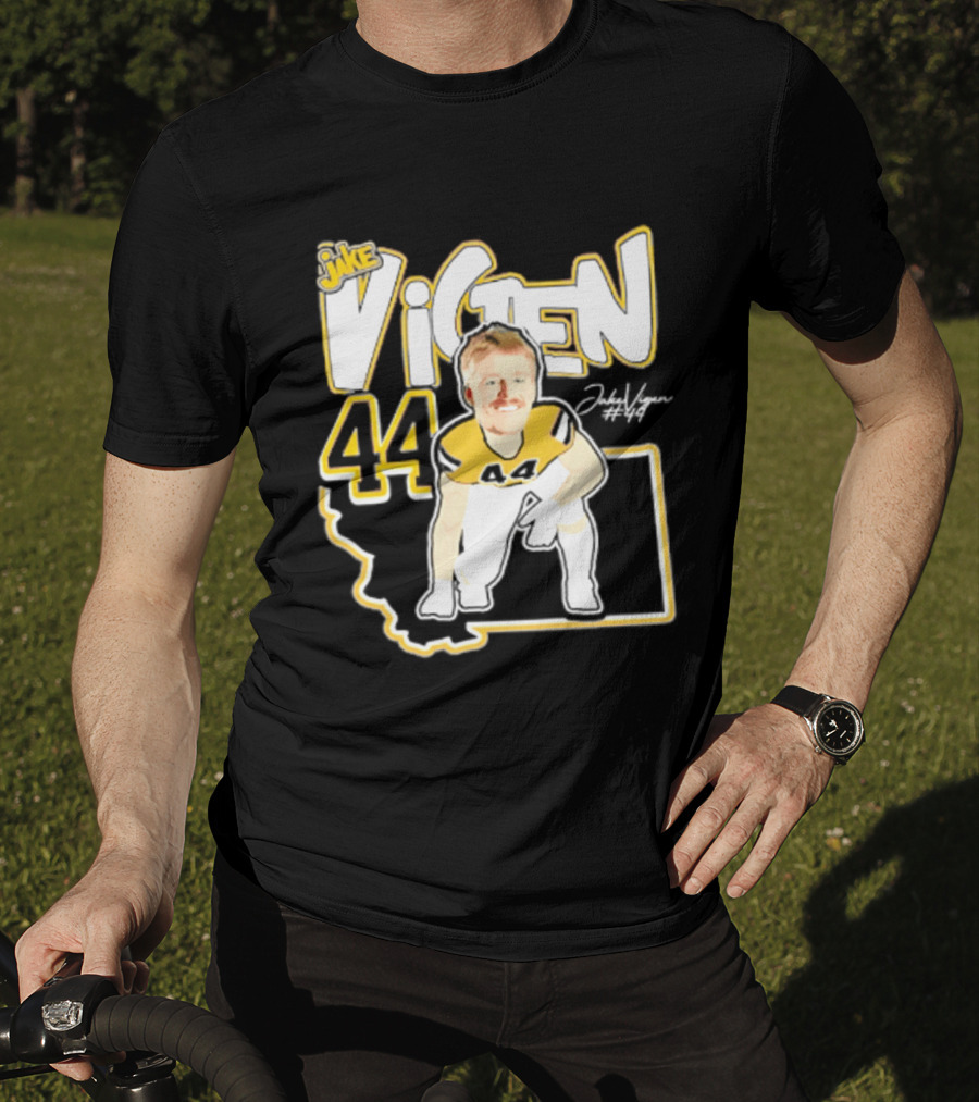 Jake Vigen 44 Montana State Bobcats Player 2026 Caricature T-Shirt
