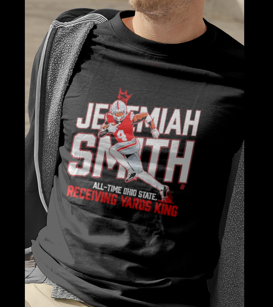 Jeremiah Smith All Time Ohio State Receiving Yards King Football Glory T-Shirt