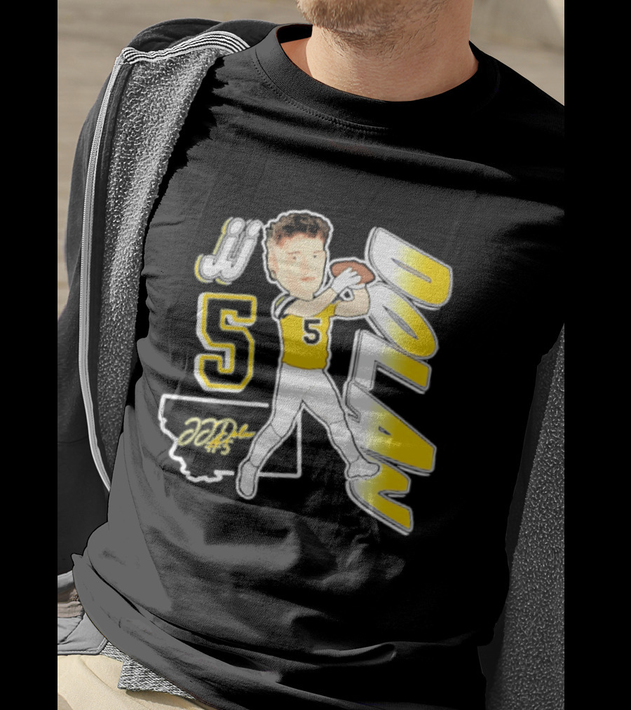 JJ Dolan Montana State Bobcats Player 2026 Caricature T-Shirt
