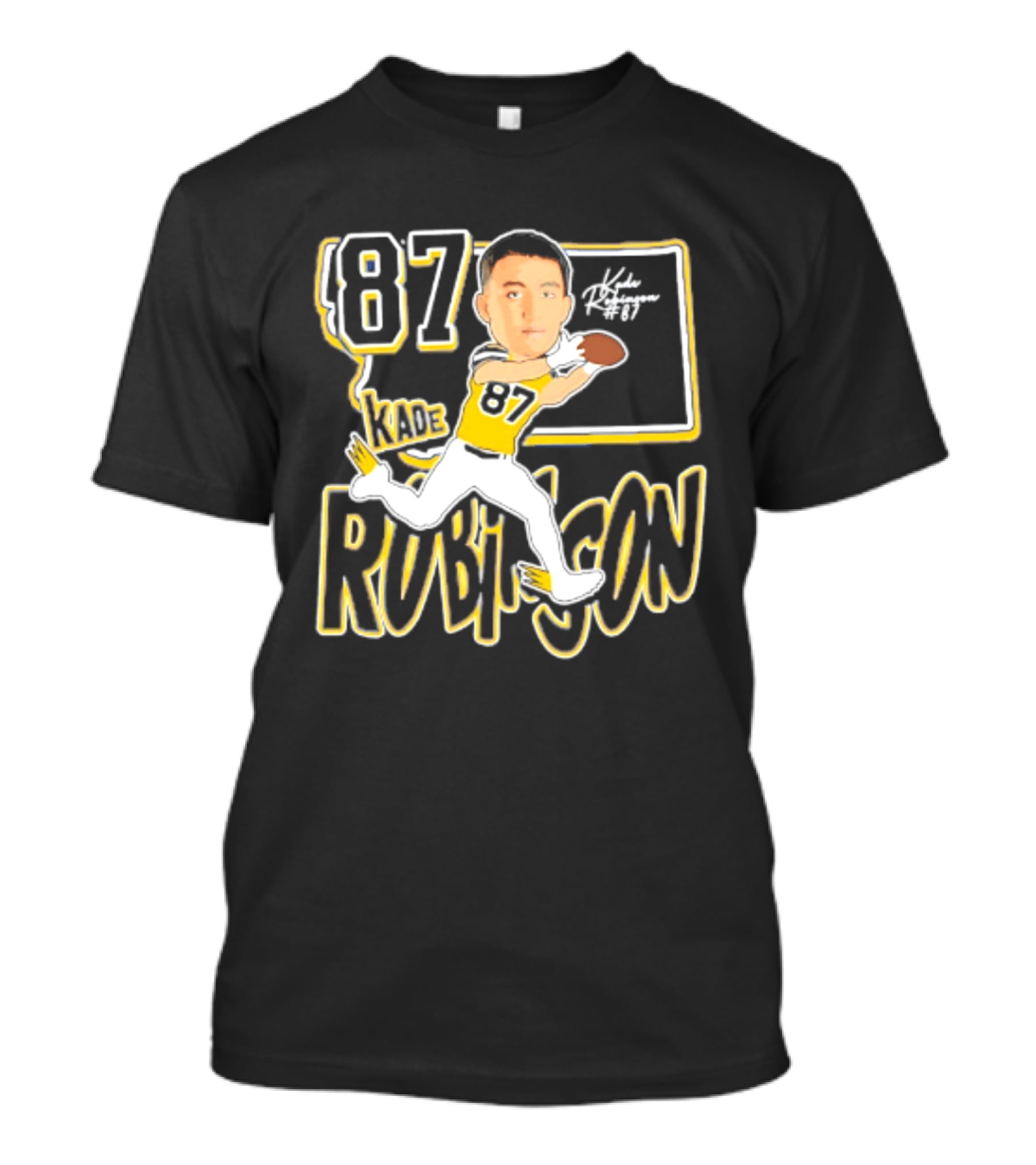 Kade Robinson 87 Montana State Bobcats Football Player 2026 Caricature T-Shirt