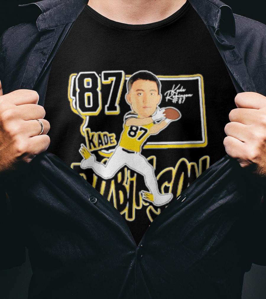 Kade Robinson 87 Montana State Bobcats Football Player 2026 Caricature T-Shirt