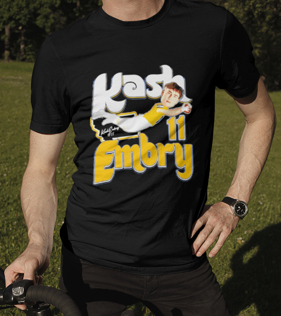 Kash Embry 11 Montana State Bobcats Player Caricature 2026 T-Shirt