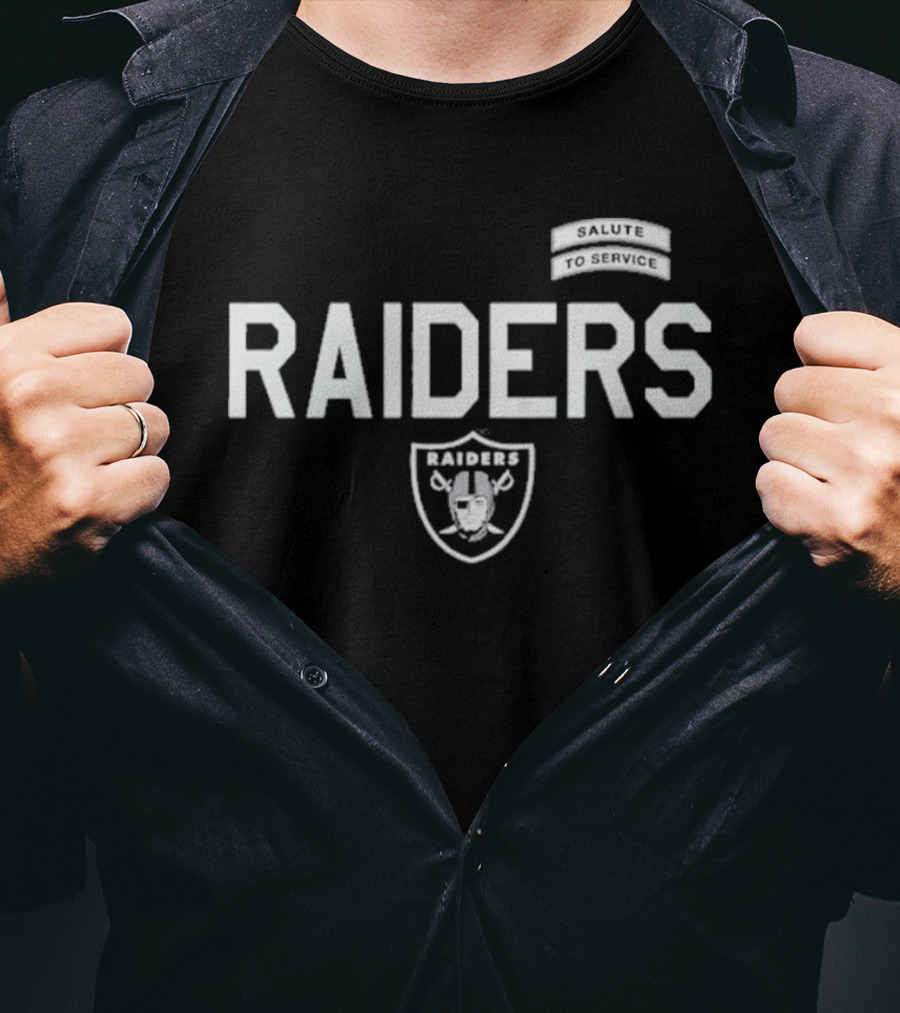 Las Vegas Raiders 2026 Salute To Service Raiders T-Shirt