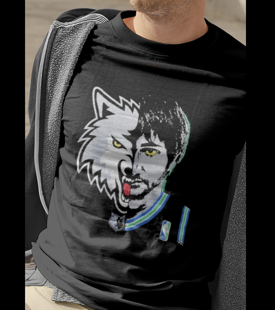 Majestic Ricky Rubio Minnesota Timberwolves NBA Game Face T-Shirt