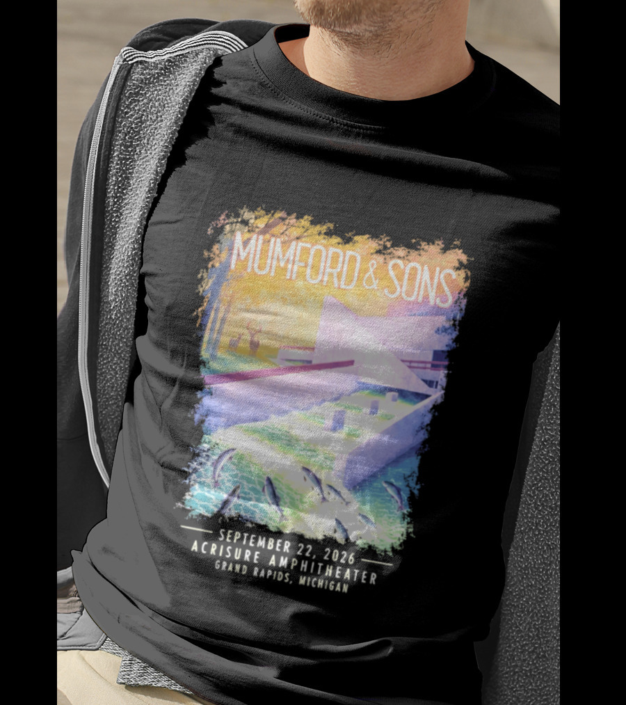 Mumford And Sons Acrisure Amphitheater September 22 2026 Grand Rapids MI Concert Event T-Shirt