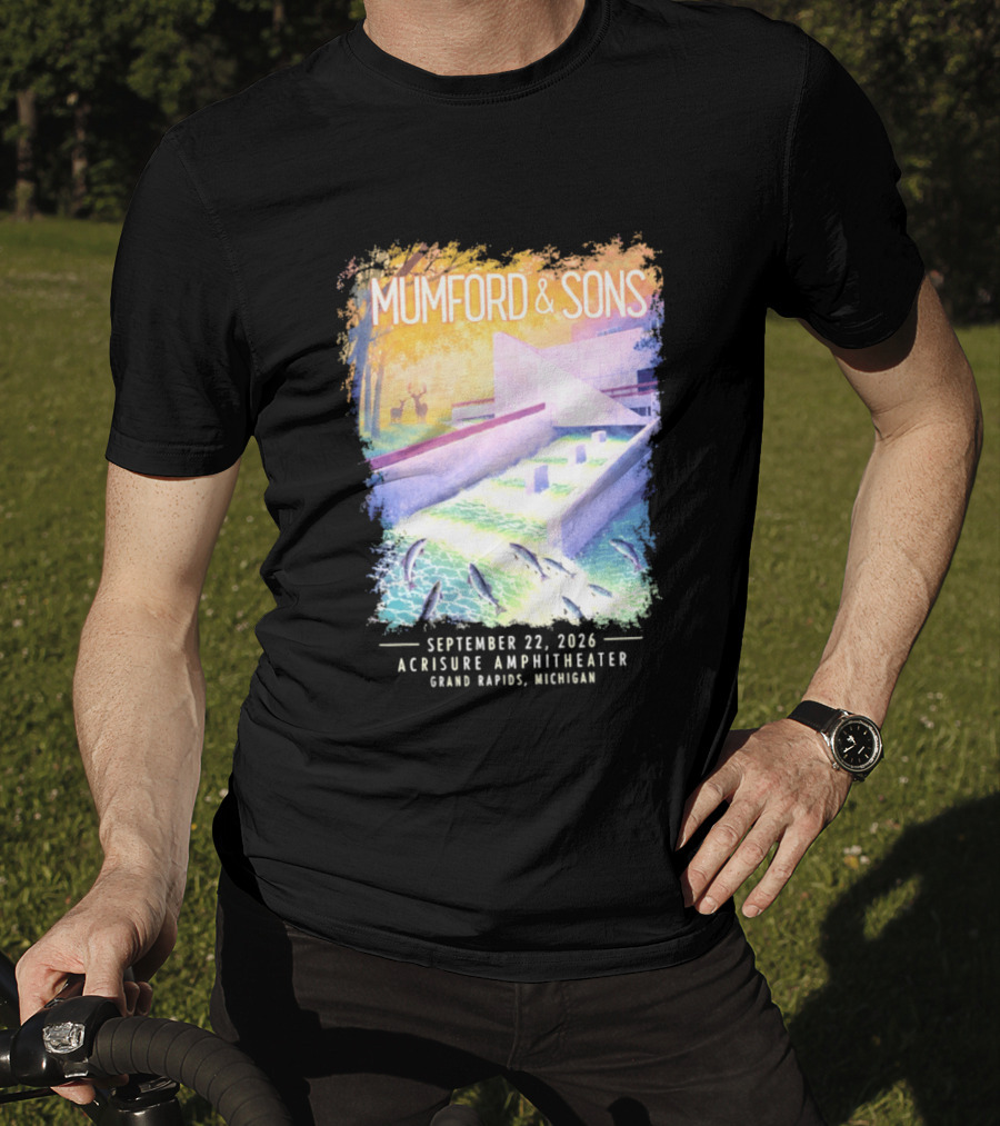 Mumford And Sons Acrisure Amphitheater September 22 2026 Grand Rapids MI Concert Event T-Shirt
