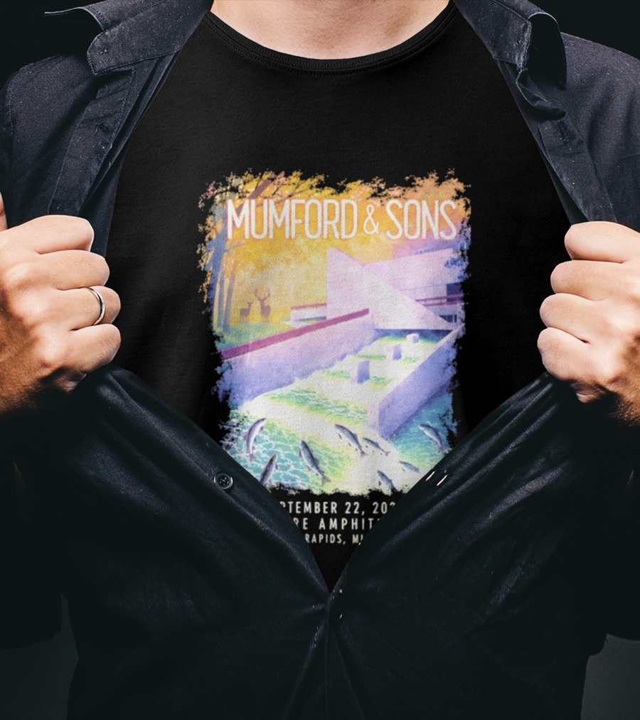 Mumford And Sons Acrisure Amphitheater September 22 2026 Grand Rapids MI Concert Event T-Shirt