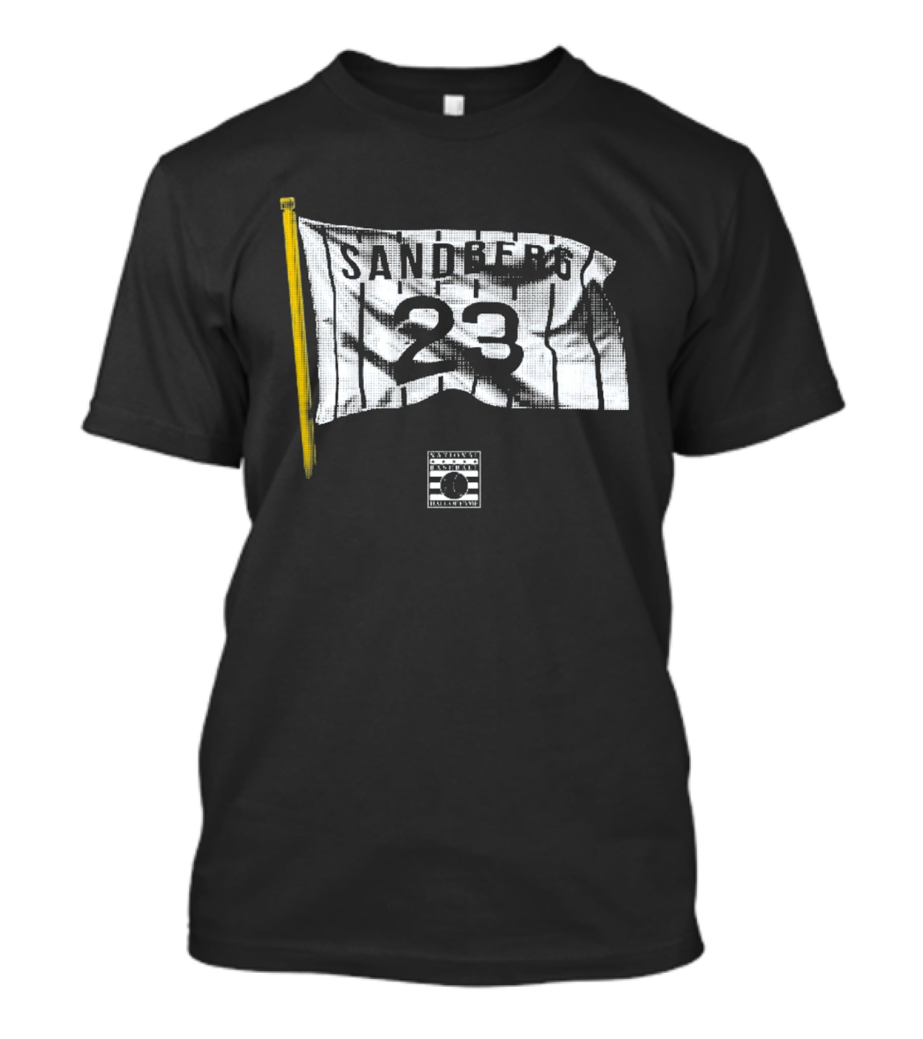 Ryne Sandberg 23 Flag With Baseball Bat And Stripes T-Shirt