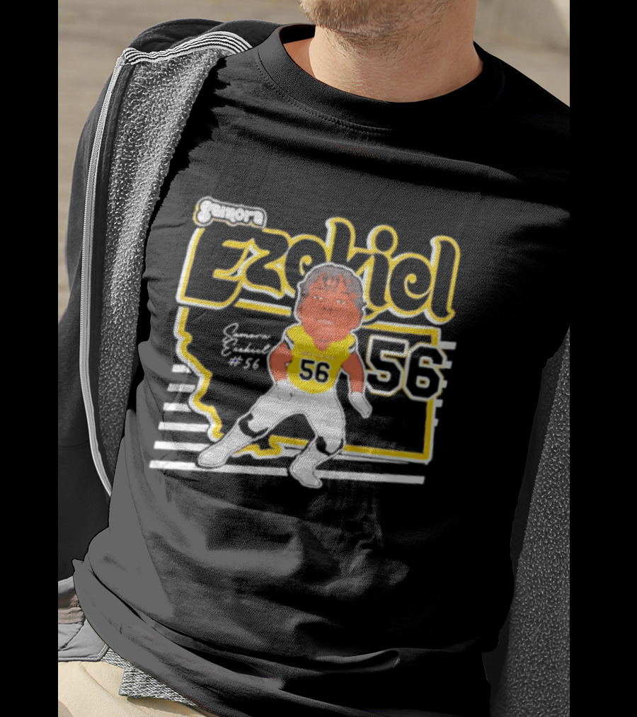 Ezekiel Montana State Bobcats Player 56 Samora 2026 Caricature T-Shirt