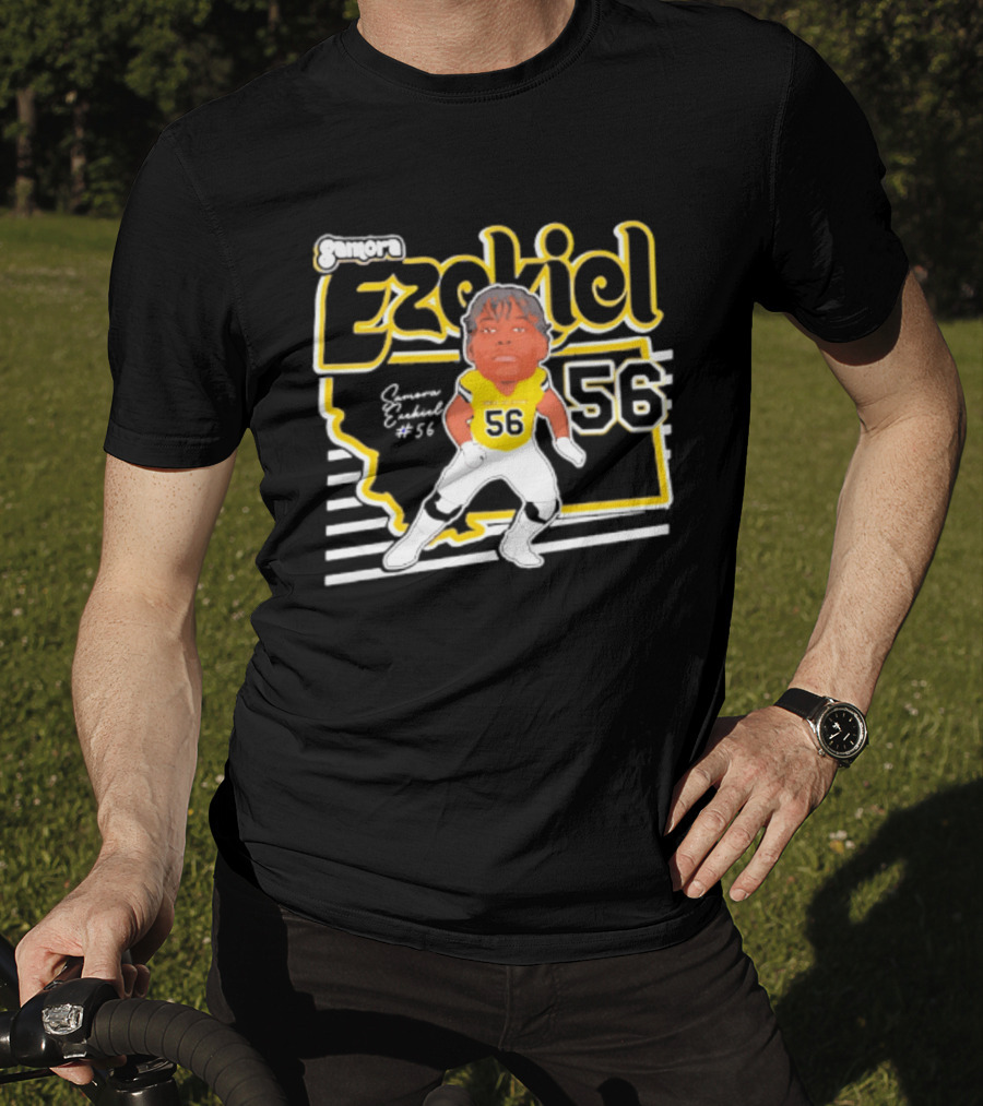 Ezekiel Montana State Bobcats Player 56 Samora 2026 Caricature T-Shirt