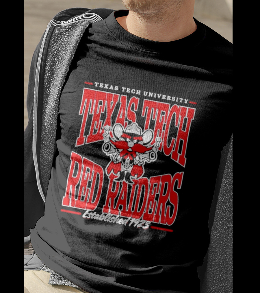Texas Tech University Red Raiders Guns Up Texas Tech Red Raiders Established 1923 T-Shirt