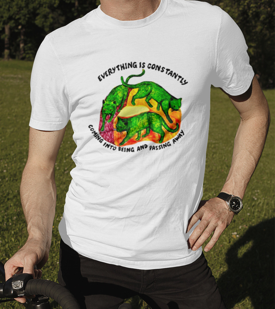 Everything Is Constantly Coming Into Being And Passing Away Cats Trio T-Shirt