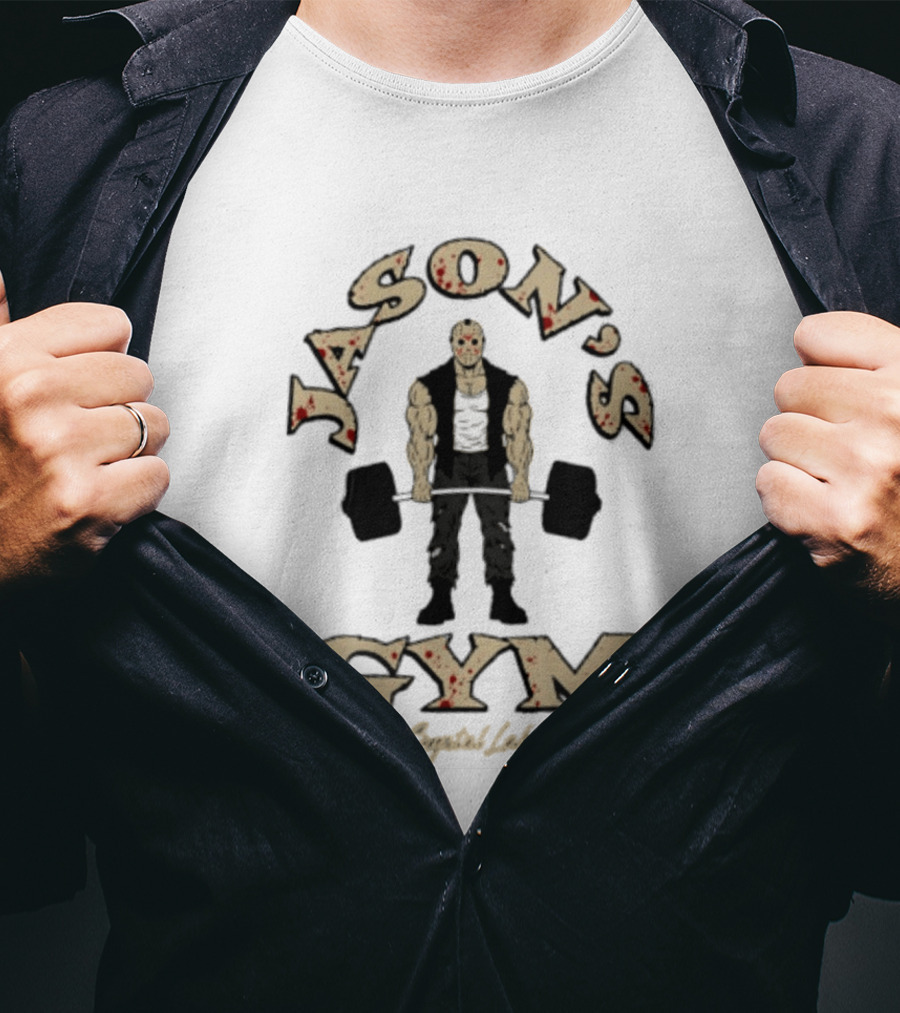Jason's Gym Crystal Lake Voorhees Fitness Strength T-Shirt